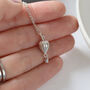 Silver Hot Air Balloon Necklace, thumbnail 4 of 5