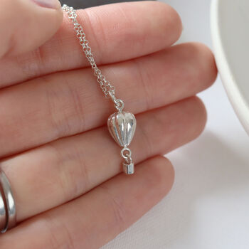 Silver Hot Air Balloon Necklace, 4 of 5