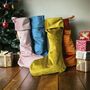 Luxury Velvet Christmas Stocking, thumbnail 7 of 7