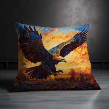 Golden Eagle Hand Made Poly Linen Cushions, 7 of 9