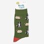 Men's Border Collie Sheepdog Trials Bamboo Socks, thumbnail 5 of 5