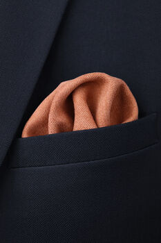 Wedding Handmade 100% Cotton Suede Tie In Burnt Orange, 6 of 7