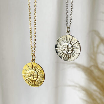 You Are My Sunshine Sun Necklace, 8 of 9