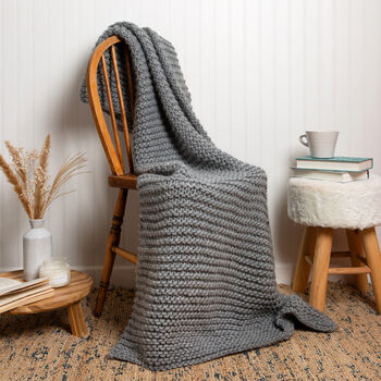 Nyssa Merino Blanket Beginner Knitting Kit, 2 of 10
