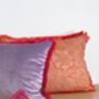 Lilac/Pink Velvet Tassel 13' x 18' Cushion Cover, thumbnail 8 of 10