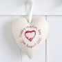 Personalised Embroidered Name Heart Gift, thumbnail 4 of 12