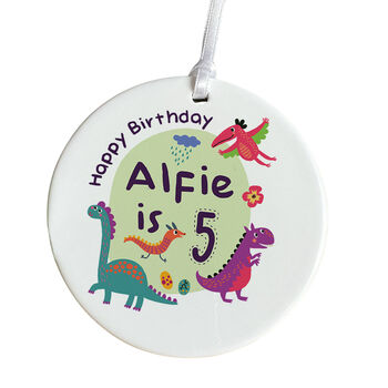 Personalised Birthday Ornament With Name, 6 of 8