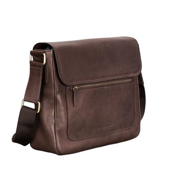 Personalised Leather Laptop Shoulder Bag 'Livorno', 6 of 12