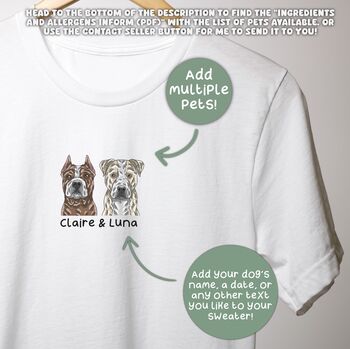 Custom Airedale Terrier Dog Mum Portrait T Shirt, 10 of 10