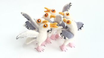 Tiny Seagull Decoration Herring Gull Ornament, 6 of 11