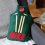 Cricket Personalised Fleece Hot Water Bottle Cover, thumbnail 2 of 7