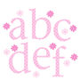 Pink Polka Alphabet Wall Stickers Upper And Lower Case, thumbnail 4 of 7