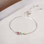 Mother And Child Birthstone Sliding Bracelet, thumbnail 1 of 12