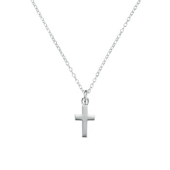 Children's Sterling Silver Cross Necklace, 3 of 6
