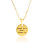 Personalised Handwriting Disc Necklace, thumbnail 2 of 5