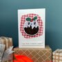 'My Little Pud' Wobbling Christmas Card, thumbnail 4 of 5
