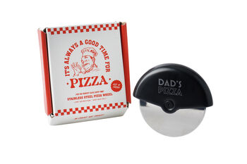 Black Pizza Cutter 'Dad's Pizza' In Gift Box, 2 of 2