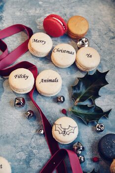 Festive Favourites Message Macaron Gift Box, 5 of 9