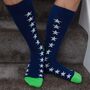 Starfall Royal Blue And Argyle Crimson Men's Socks Bundle, thumbnail 3 of 6