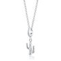 Cactus Charm Necklace, Sterling Silver Or Gold Plated, thumbnail 6 of 7