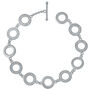 925 Sterling Silver Art Deco Halo Bracelet, thumbnail 1 of 3