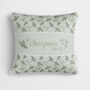 Personalised Green Woodland Christmas Cushion, thumbnail 2 of 7
