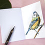 Inky Blue Tit Notebook, thumbnail 3 of 5