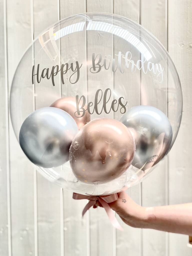 Personalised Large Gumball Bubble Balloon, 1 of 12