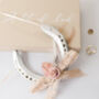 Personalised Blush Lace Lucky Wedding Horseshoe, thumbnail 1 of 12