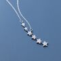 60th Birthday Sterling Silver Star Necklace, thumbnail 2 of 6