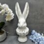 37cm Off White Stone Effect Rabbit Bust Statue Ornament, thumbnail 10 of 12