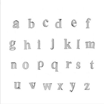 Sterling Silver Personalised Initial Cufflinks, 12 of 12