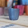 Spot Glass Blue Tea Light Holder, thumbnail 1 of 2