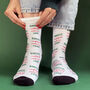 Personalised Naughty Or Nice List Christmas Socks, thumbnail 1 of 1