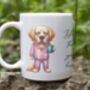Personalised Golden Retriever Morning Coffee Pet Dog Gift Mug, thumbnail 1 of 2