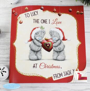 Personalised Me To You The One I Love At Christmas Poem Book, 6 of 6