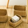 Pack Of Three Recycled Paper Rope Storage Basket, thumbnail 5 of 12