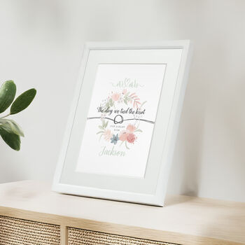 Personalised Anniversary “The Day We Tied The Knot” Framed Print, 9 of 10