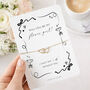 Bridesmaid Proposal Gift Will You Be My Bridesmaid Pearls And Prosecco Card Bracelet Gift, thumbnail 6 of 9
