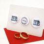 Personalised 'Mr' And 'Mrs' Badge Card, thumbnail 2 of 7