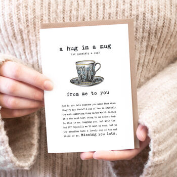 Missing You Card With Tea Bag, 2 of 5