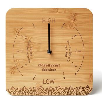 Northcore Bamboo Wall Mounted Tide Clock, 2 of 3