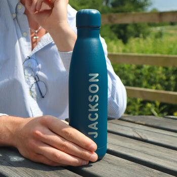 Personalised Stainless Steel Water Bottle 'Roam', 2 of 7