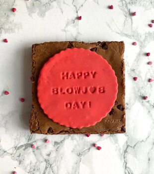 Valentines Brownie Message Letterbox Gift Gluten Free, 2 of 3