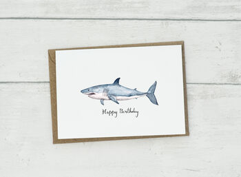 Personalised Great White Shark Card, 3 of 4