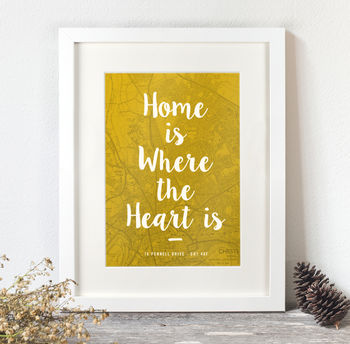 Personalised Home Map Print, 3 of 10