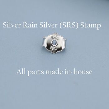 Cute Dainty Elephant Stud Earrings In Sterling Silver, 3 of 12