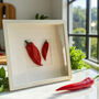 Ceramic Wall Art Kitchen Decor: Red Peppers, thumbnail 1 of 8