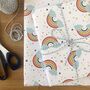 Rainbow Gift Wrapping Paper Or Gift Wrap Set With Card, thumbnail 1 of 11