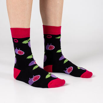 Bamboo Socks | Grape Socks | Fig Socks | Fruit Socks | Food Socks, 2 of 5